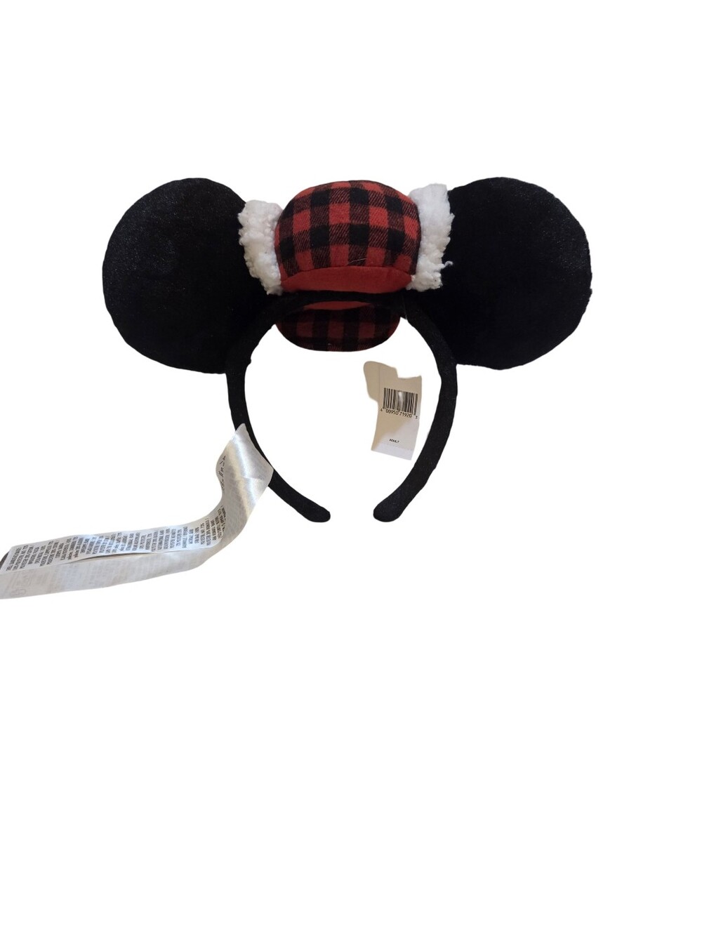 Disney Parks Epcot Canada Pavilion Plaid Hat Minnie Ears Headband NEW